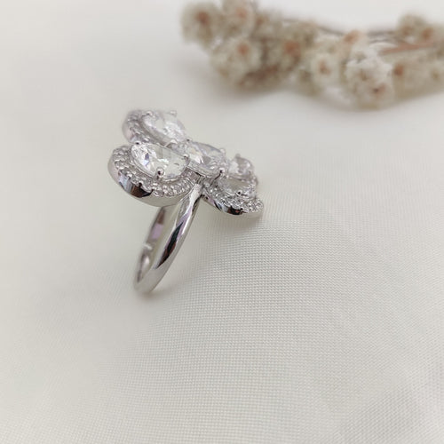 Butterfly CZ Cocktail Ring