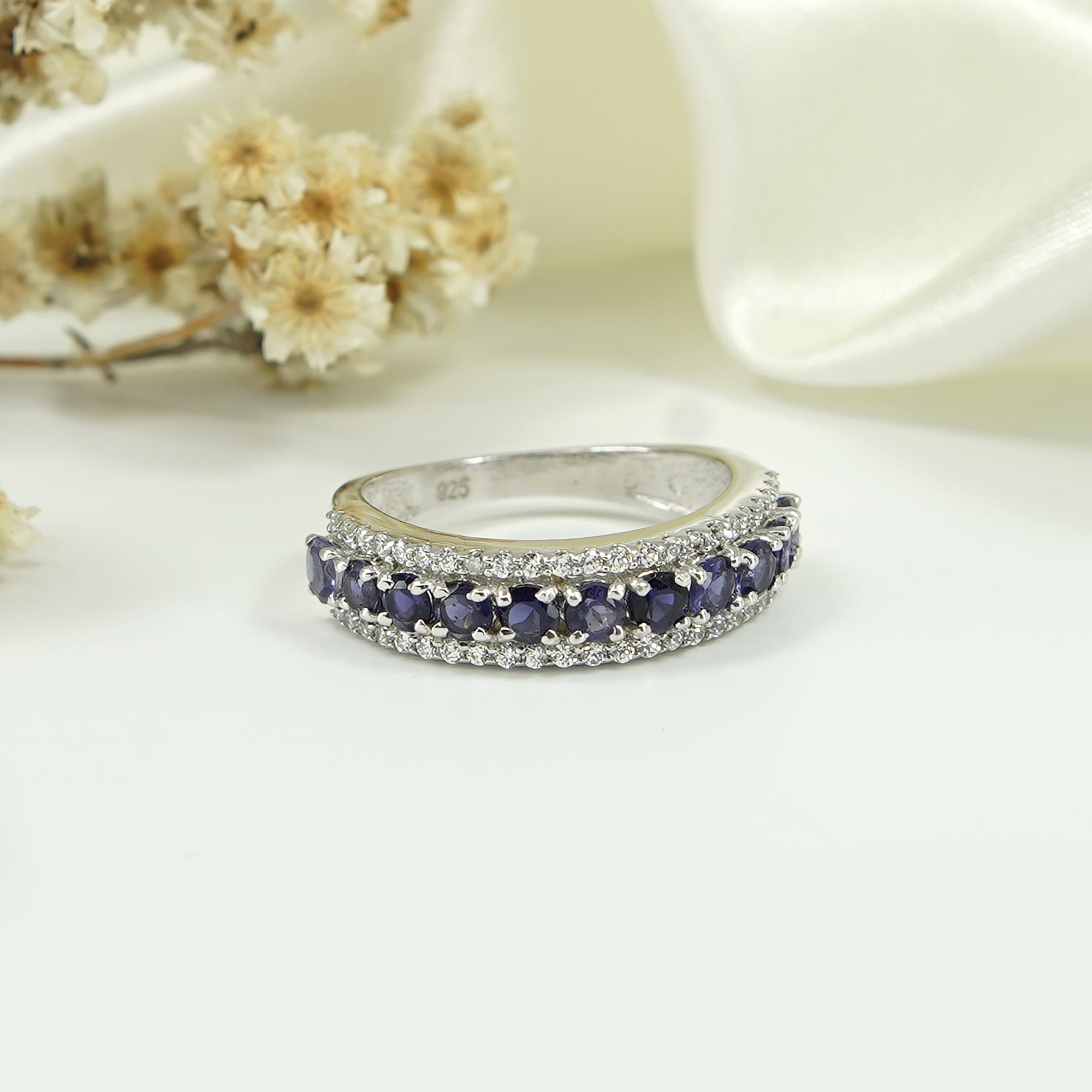 Twilight Serenade – Blue Stone Engagement Ring Nysha Jewels