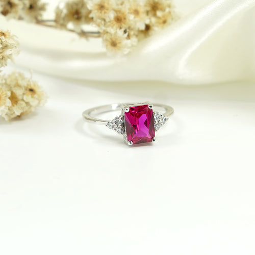 1.50 Ct Pigeon Blood Ruby Ring features a stunning deep red gemstone