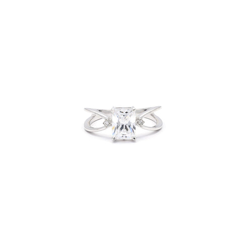 1.50 ct Octagon Moissanite Engagement Ring