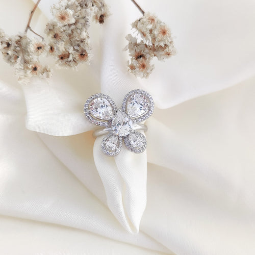 CZ Cubic Zirconia Mystical Butterfly Ring