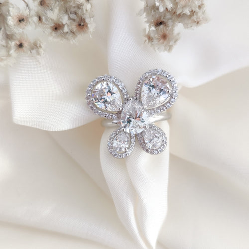CZ Cubic Zirconia Mystical Butterfly Ring