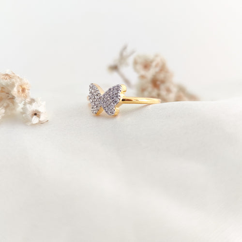 Wings of Aurora— Nature Inspired Butterfly Ring