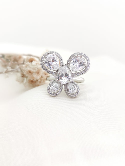 CZ Cubic Zirconia Mystical Butterfly Ring