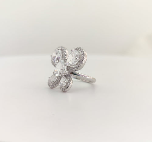 CZ Cubic Zirconia Mystical Butterfly Ring