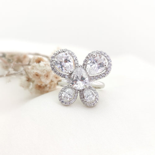 CZ Cubic Zirconia Mystical Butterfly Ring