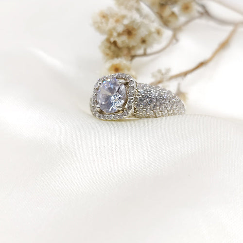Cushion Cut Halo Ring 