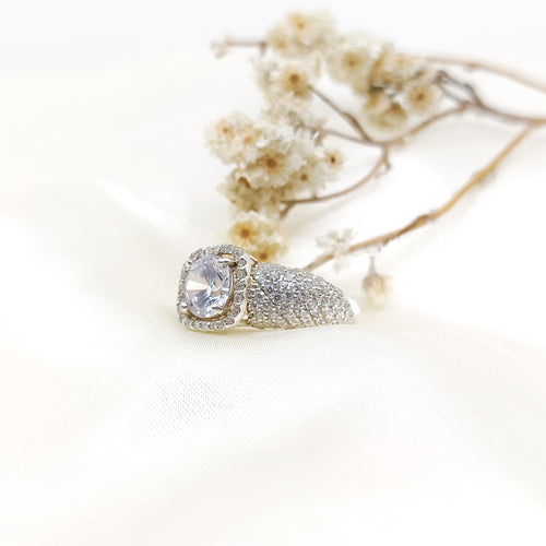 Cushion Cut Halo Ring 