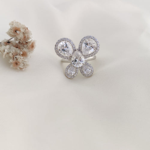 CZ Cubic Zirconia Mystical Butterfly Ring