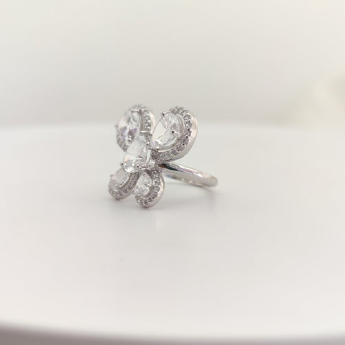 CZ Cubic Zirconia Mystical Butterfly Ring