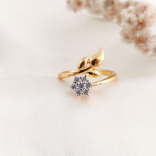  Lana Lustre – Floral Leaf Diamond Ring.  