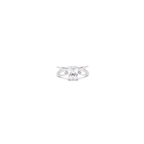 1.50 ct Octagon Moissanite Engagement Ring – Certified DEF VVS