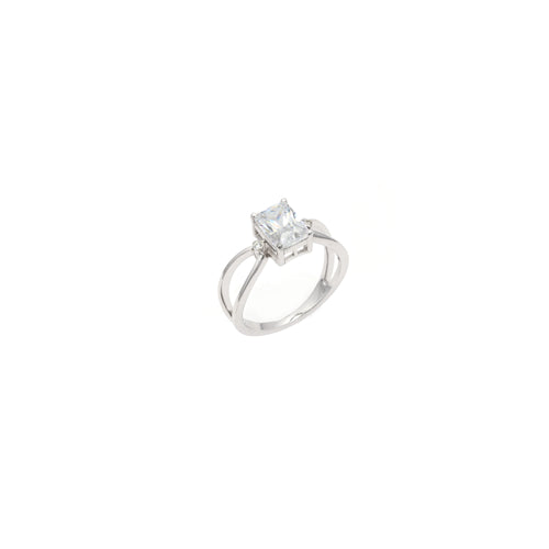 1.50 ct Octagon Moissanite Engagement Ring – Certified DEF VVS