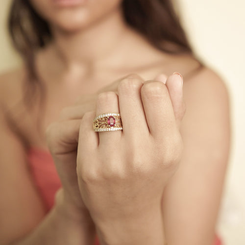 Vintage Real Ruby Engagement Ring is crafted to perfection. Featuring a fine vintage filigree design, genuine ruby centrepiece, and AAA+ certified craftsmanship, this timeless piece captures elegance and grace.