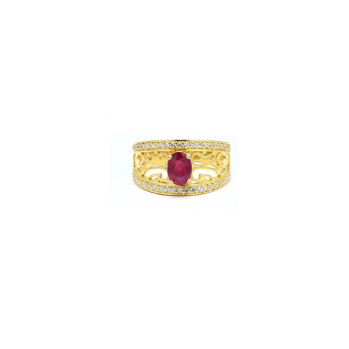 Vintage Real Ruby Engagement Ring is crafted to perfection. Featuring a fine vintage filigree design, genuine ruby centrepiece, and AAA+ certified craftsmanship, this timeless piece captures elegance and grace.