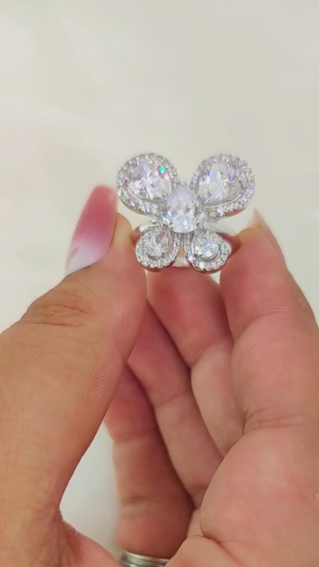 CZ Cubic Zirconia Mystical Butterfly Ring