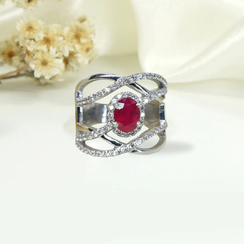 vivid ruby-red diamond simulant